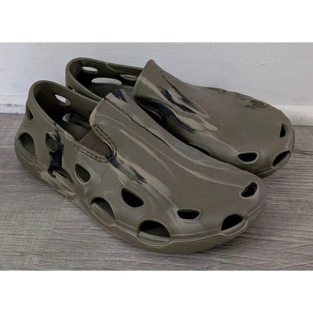 Huk Performance Fishing Brewster ATR Men’s Sz 9 Rubber Shoes Green Camo